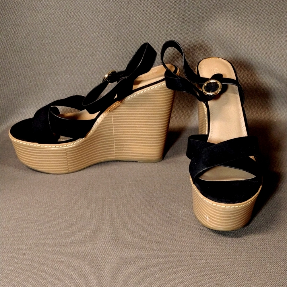 asos strappy platform wedges 9
